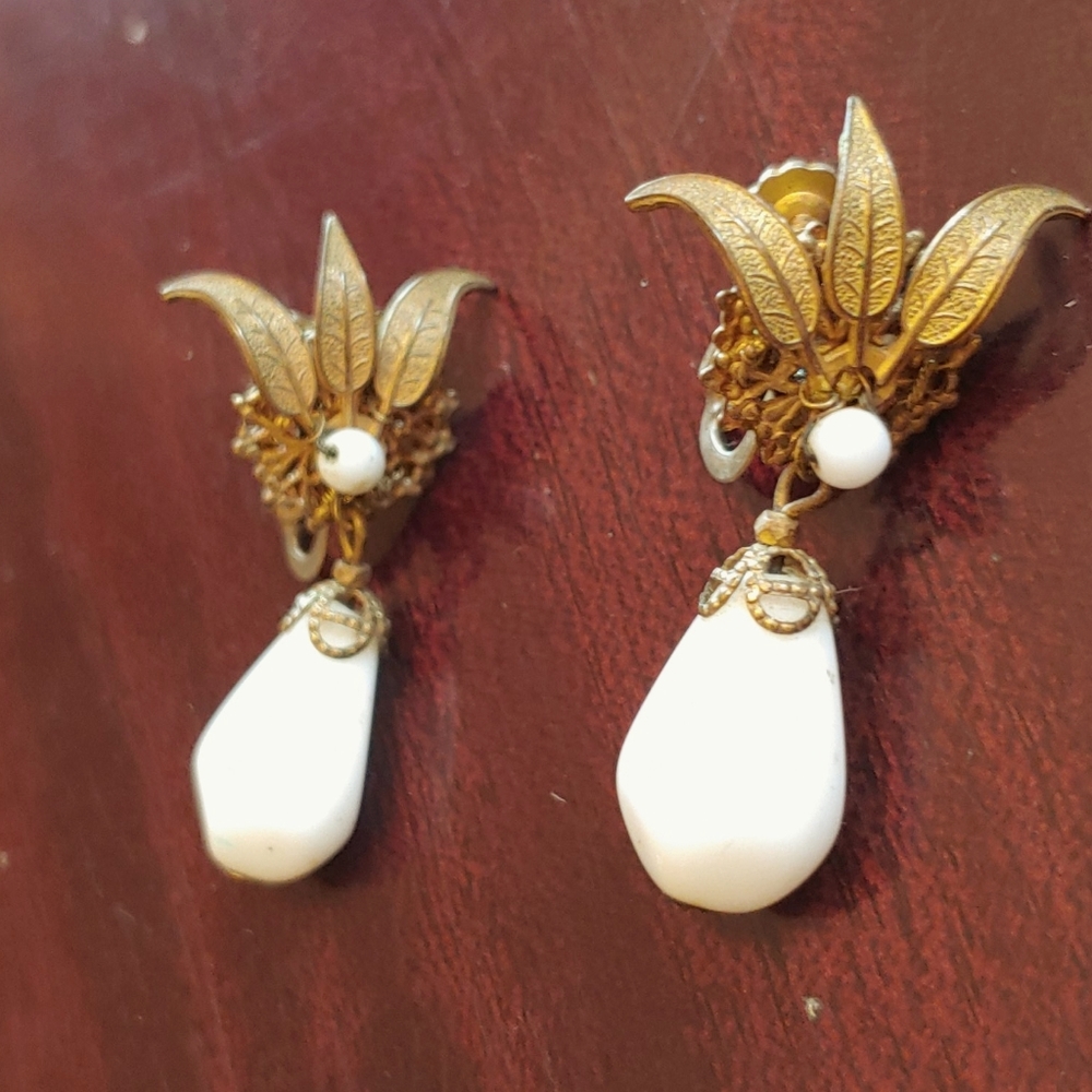 Miriam Haskell Earrings - A Pair